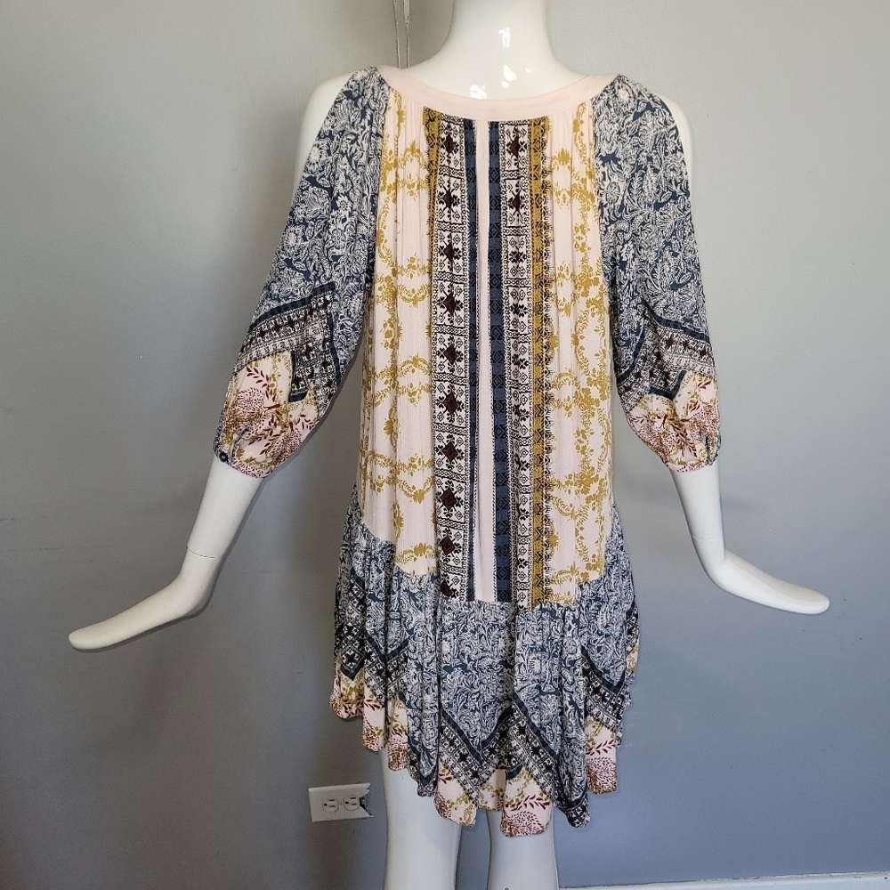 Free People Portobello Road Split Sleeve Dress, VGUC, Size S - Picture 4 of 10